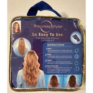 The Sleep Styler 12 Mini Dark Blue Absorbent Heat-Free Marshmallow Soft Rollers